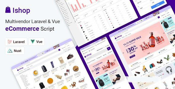 Ishop v1.0.7 - Multivendor Laravel & Vue eCommerce CMS