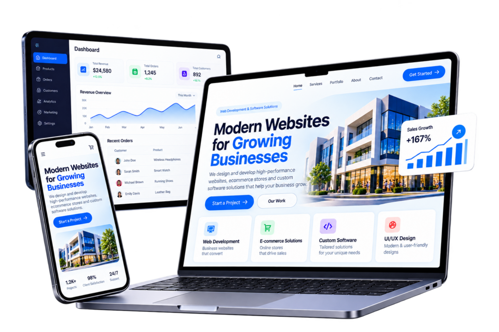 modern business device mockup